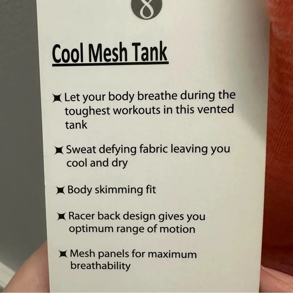 Layer 8 Women's Quick Dry Salmon Cool Mesh Racerback Size L NWT - Picture 8 of 9